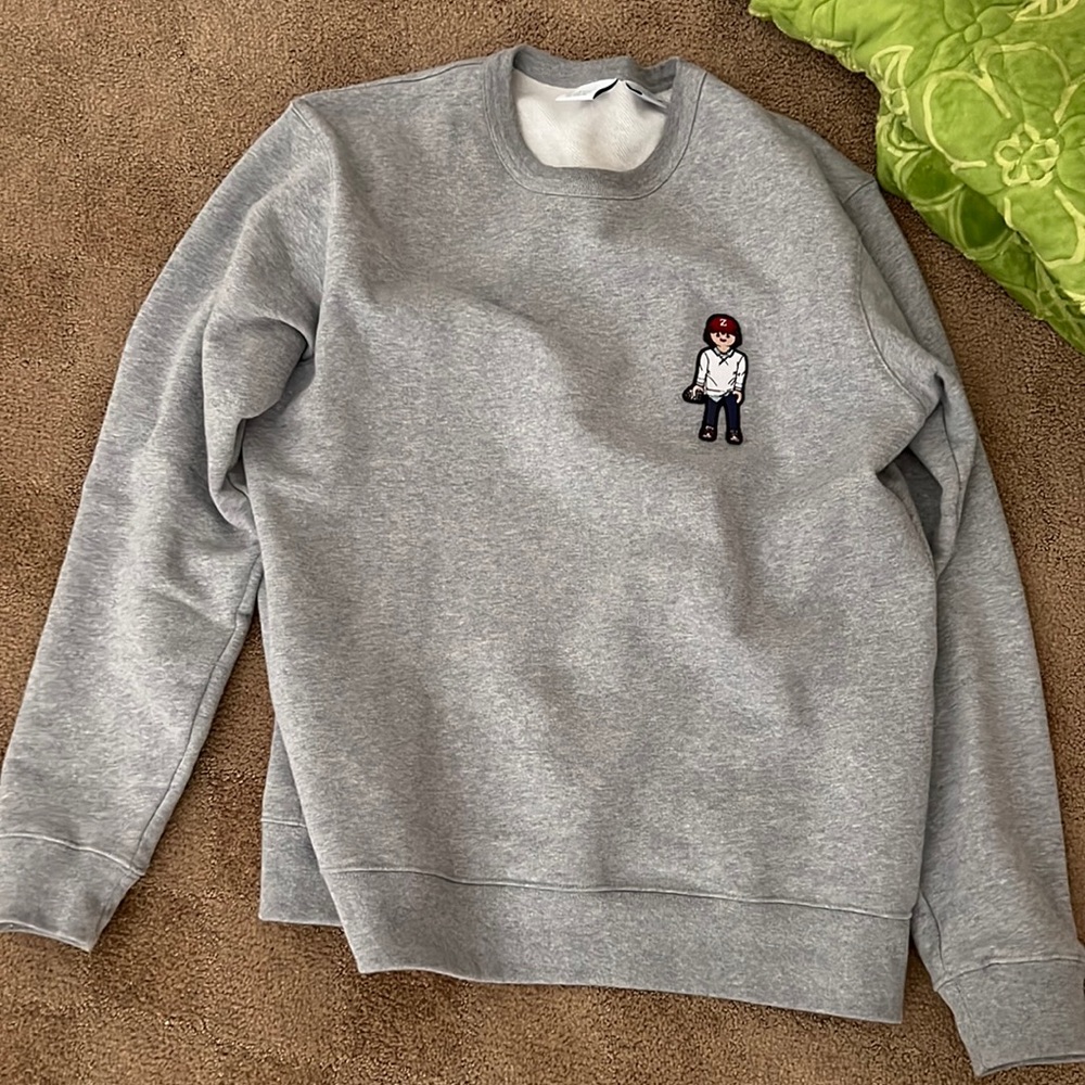 Zara mens Mobil embroidered guy sweatshirt